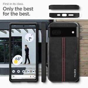 SEAHAI Cover Portafoglio Per Google Pixel 6A - Pelle Premium Con Slot Carte E Supporto, Grigio