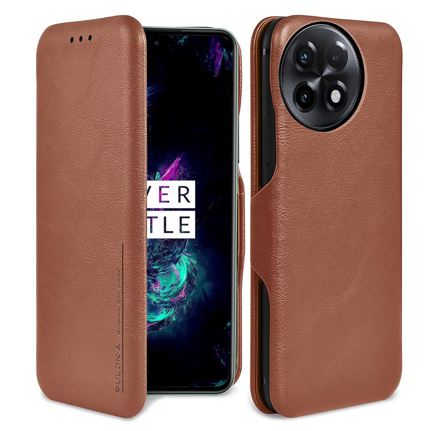 OnePlus 12 PU Leather Flip Back Cover | Slim Wallet Flip Case Card ...